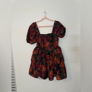 NWT BUDDY LOVE Jessa Tiered Babydoll Dress - Nightshades